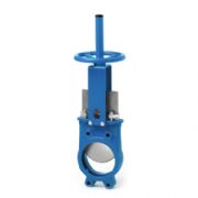 Wafer knife gate valve