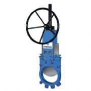 Wafer knife gate valve