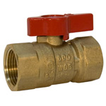 Gas Ball Valve - Female x Female, Lever Handle