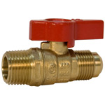 Gas Ball Valve - Flare x MPT, Lever Handle