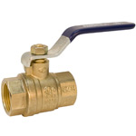 Ball Valve - Brass, Two-Piece, Full Port, NPT x NPT